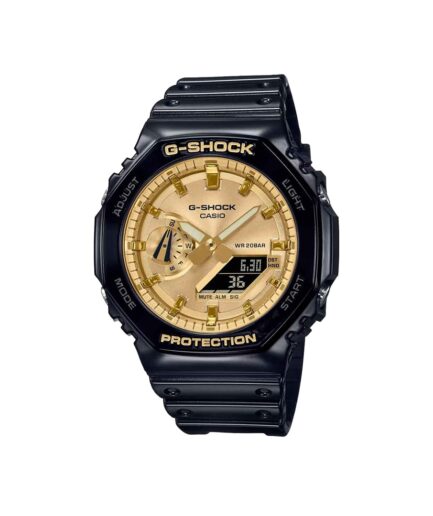 ساعت مچی مردانه جی شاک بند سیلیکونی مدل GA-2100GB-1ADR کاسیو جی شاک |CASIO-G-SHOK