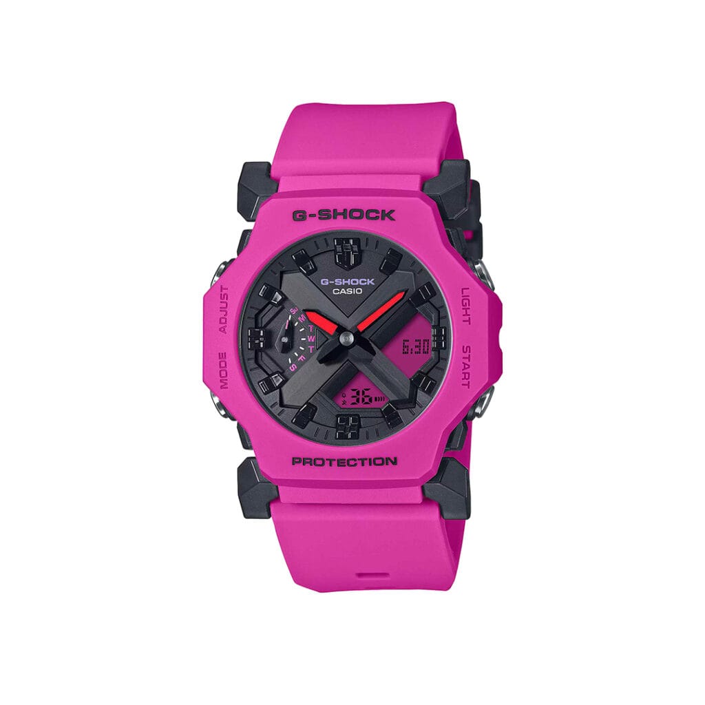 ساعت مچی جی شاک بند سیلیکونی مدل GA-2300-4ADR کاسیو جی شاک |CASIO-G-SHOK