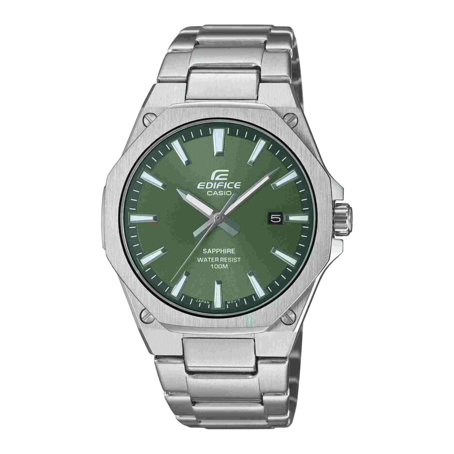 ساعت مچی مردانه کاسیو بند استیل مدل EFR-S108D-3AUFD کاسیو ادی فایس |CASIO-EDIFICE