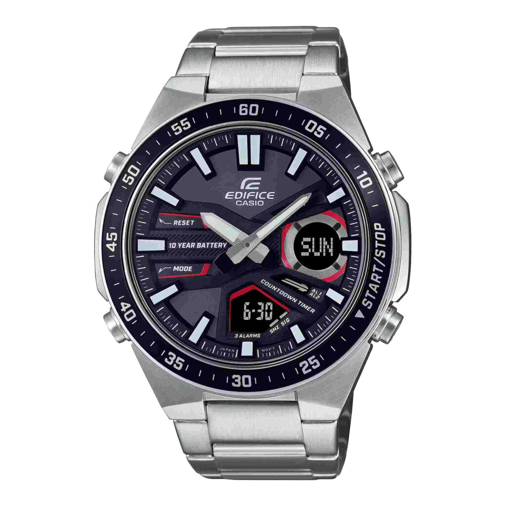 ساعت مچی مردانه بند استیل مدل EFV-C110D-1A4VDF کاسیو ادی فایس |CASIO-EDIFICE