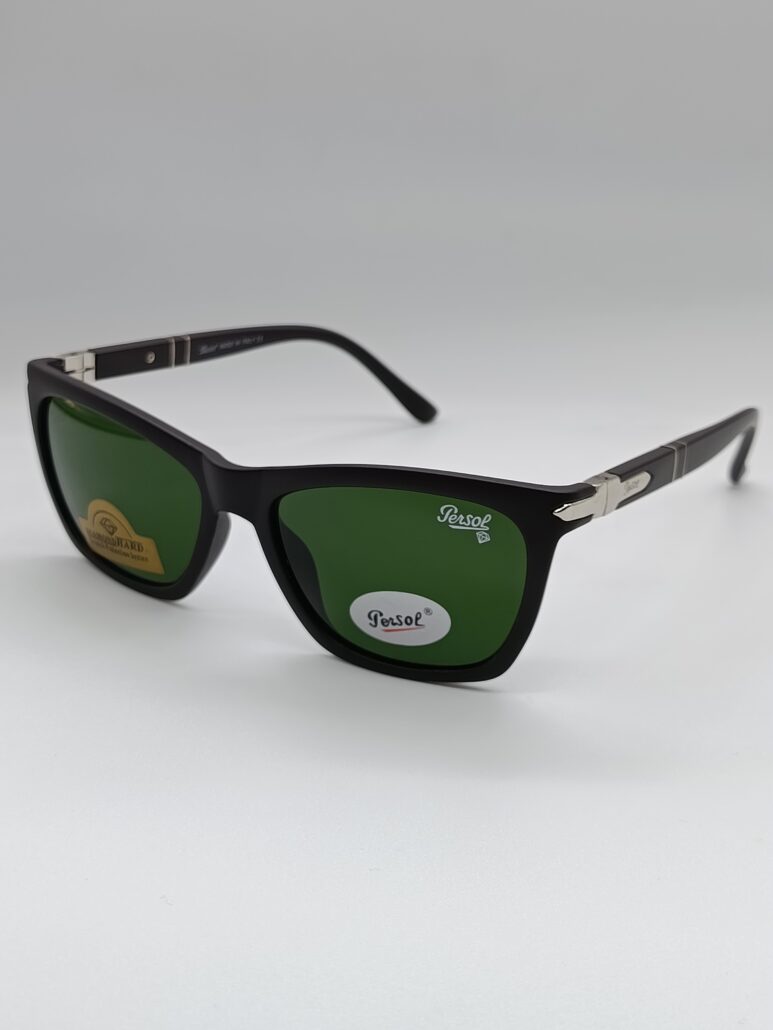 عینک پرسول زنانه | persol | مشکی با شیشه سبز