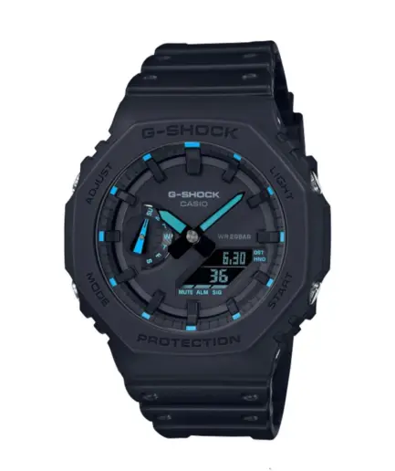 ساعت مچی مردانه جی شاک بند سیلیکونی مدل GA-2100-1A2DR کاسیو جی شاک |CASIO-G-SHOK