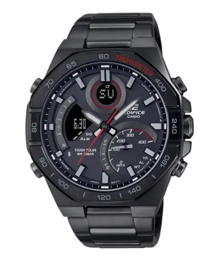 ساعت مچی مردانه کاسیو بند استیل مشکی مدل ECB-950DC-1ADF کاسیو ادی فایس |CASIO-EDIFICE